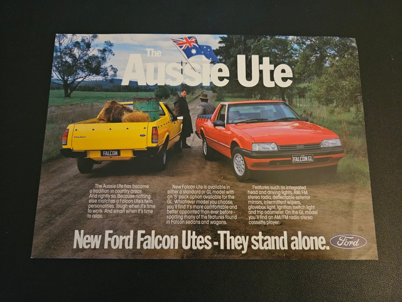 Leaflet Ford Falcon Utes 1984 Australië, Ophalen of Verzenden, Zo goed als nieuw, Ford