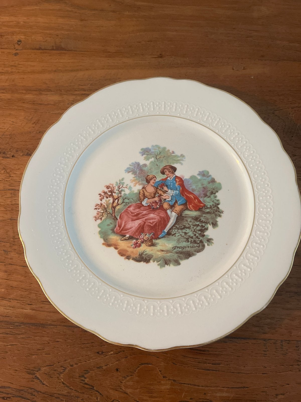 Decoratieve wandbord Fragonard stijl - Royal Porselein, Ophalen