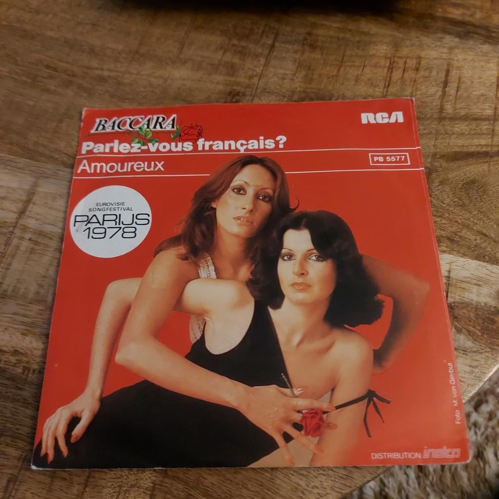 Baccara (Eurovisie Songfestival) / parlez-vous Française?, Ophalen of Verzenden, Zo goed als nieuw