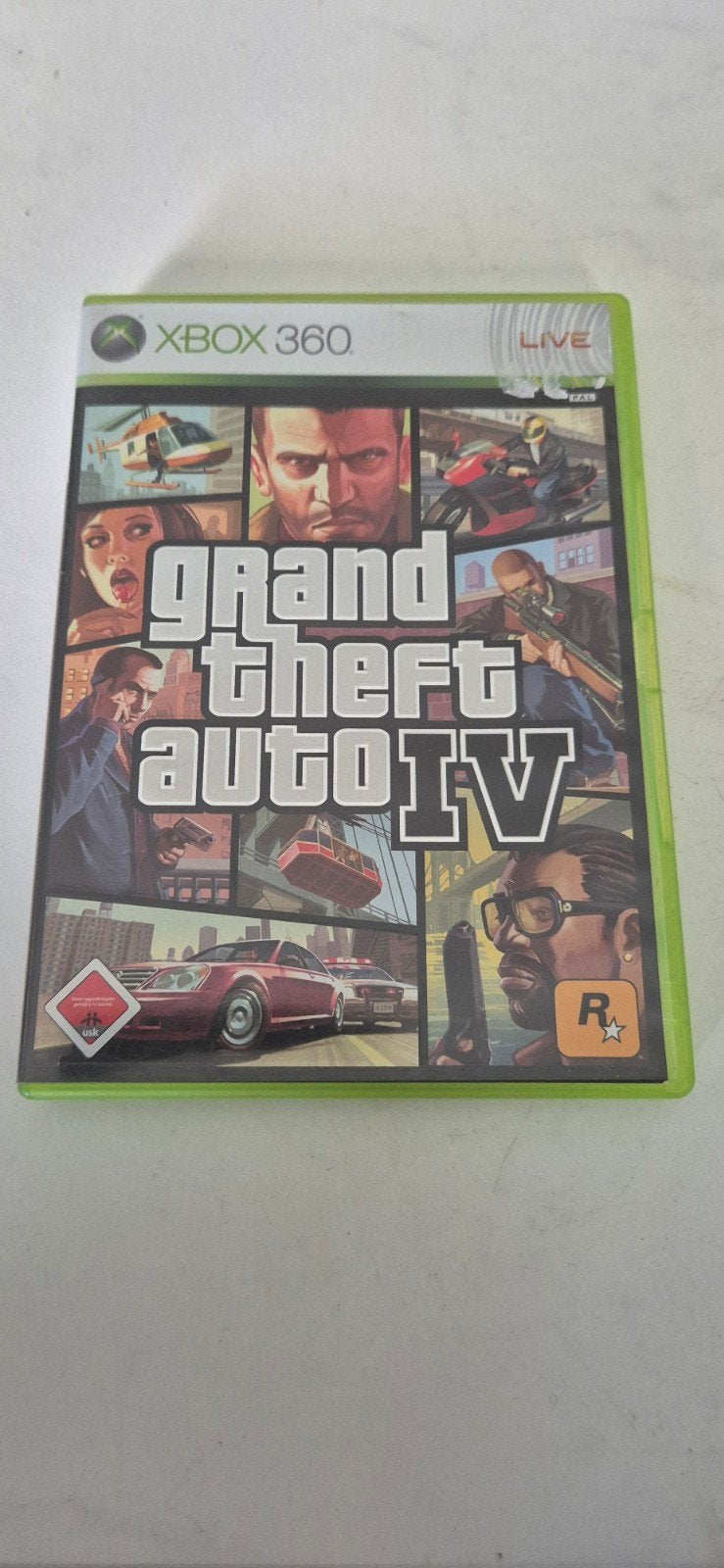 Grand Theft Auto IV (GTA 4) Xbox 360 - Gebruikt, goede staat, Avontuur en Actie, Online, Gebruikt, Vanaf 18 jaar