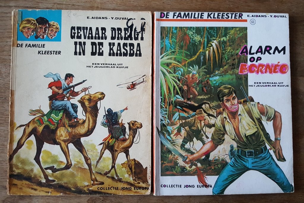 de familie Kleester, Gelezen, E. Aydens - Y. Duval, Ophalen of Verzenden, Meerdere stripboeken
