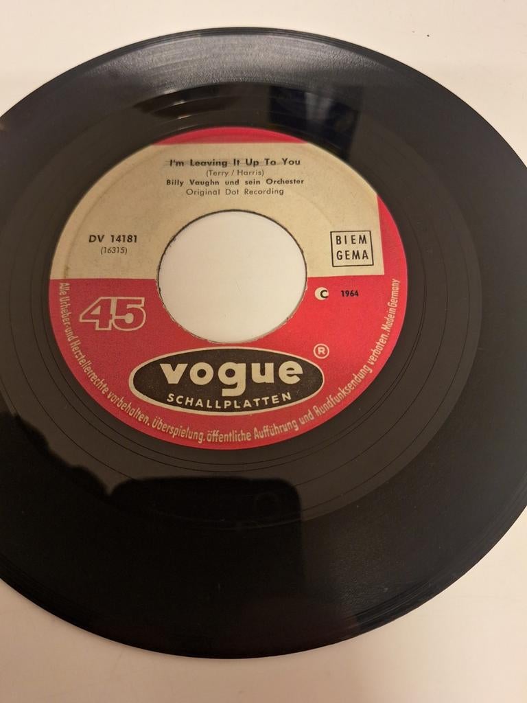 Billy Vaughn - I'm leaving it up to you, 1964., Verzenden, 7 inch, Pop, Single