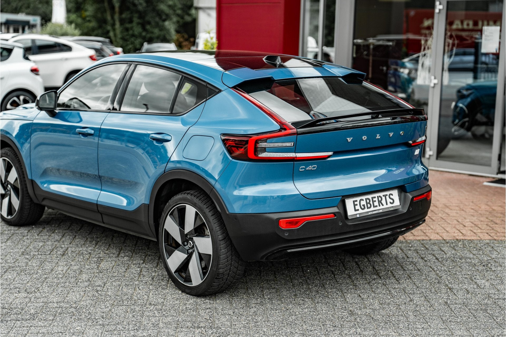 Volvo C40 Recharge Twin Ultimate 78 kWh | SOH 92% | PANO | A, Automaat, Zwart, 82 kWh, Blauw