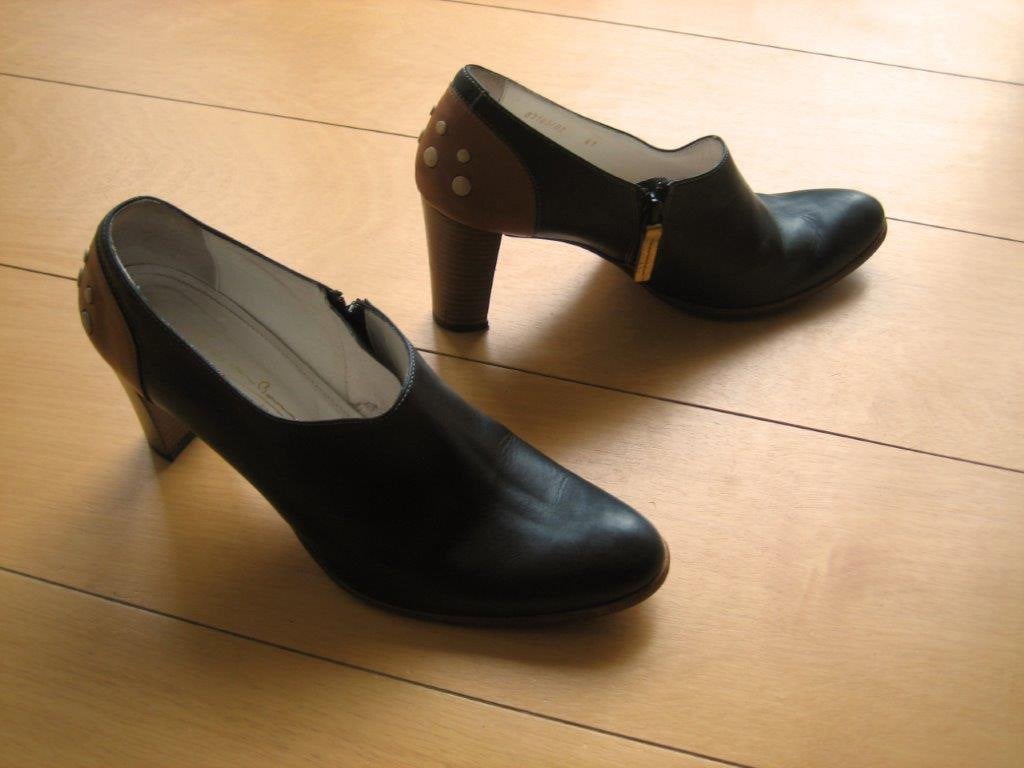 Exclusieve zwart leren pumps FLORIS VAN BOMMEL 41 snazzeys, Pumps, Verzenden, Zwart, Floris van Bommel