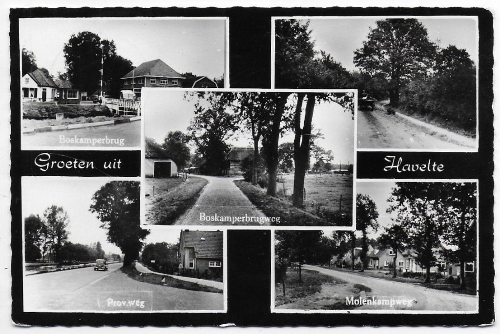 Havelte gelopen oude ansichtkaart (A2432), Ophalen of Verzenden, 1980 tot heden, Gelopen