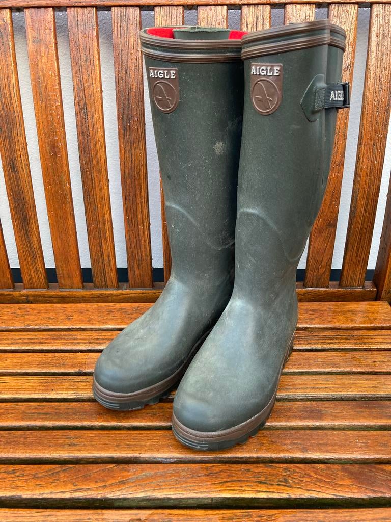 Aigle Actigrip Antivermoeidheidslaarzen maat 38, Ophalen, Gedragen, Groen, Regenlaarzen