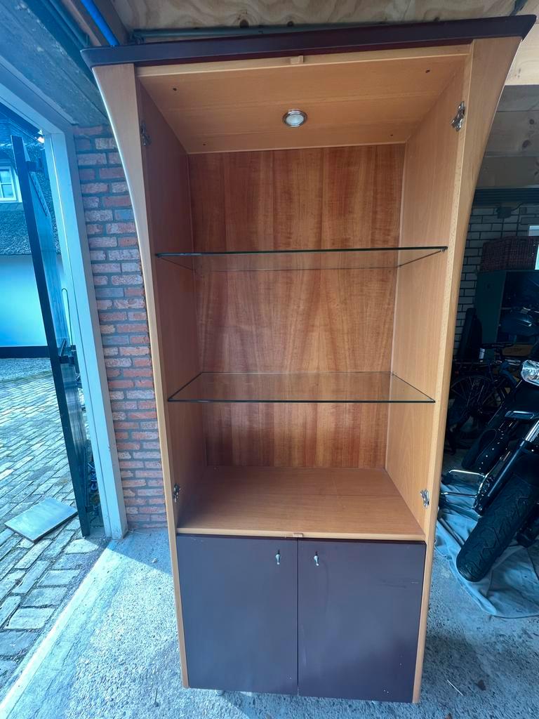 Art deco Jan de Bouvrie kast, Huis en Inrichting, Kasten | Vitrinekasten, Ophalen, Gebruikt, 50 tot 100 cm, 150 tot 200 cm