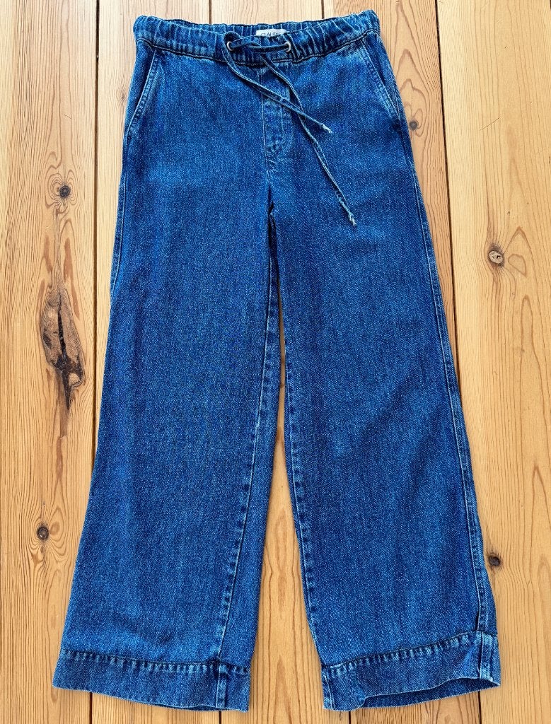 Pak Claudia Sträter - Jasje Broek - Maat 36 / Small, Kleding | Dames, Kostuum of Pak, Blauw, Ophalen of Verzenden, Zo goed als nieuw