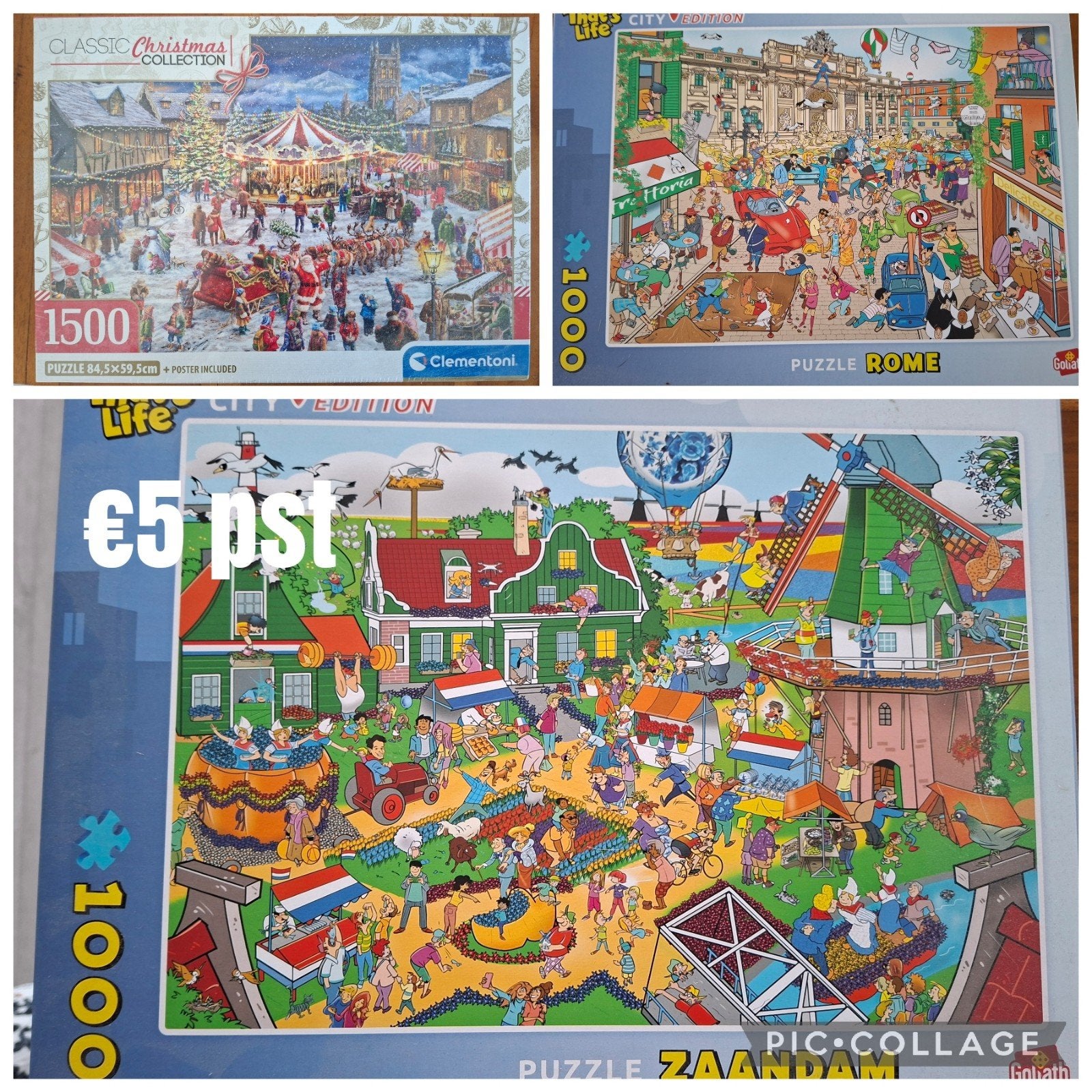 leuke puzzels 1 kerst, Ophalen, 500 t/m 1500 stukjes