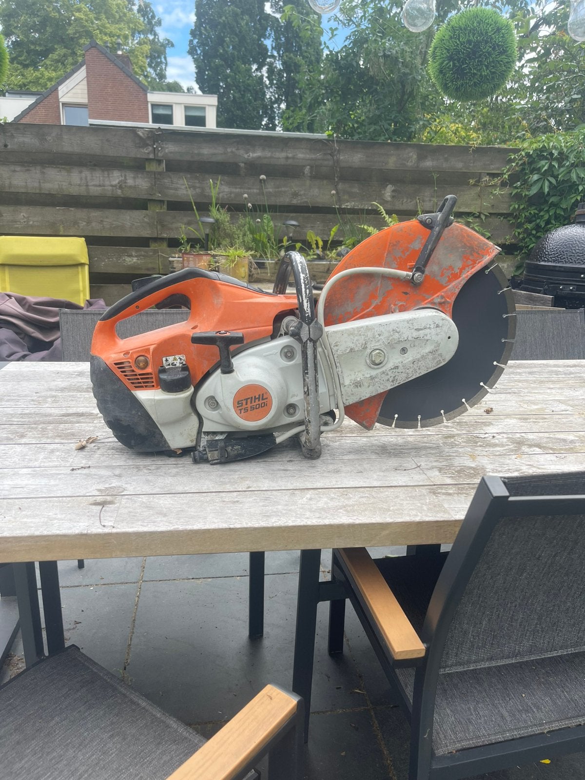 Stihl bandenzaag ts 500i, Ophalen, Zo goed als nieuw