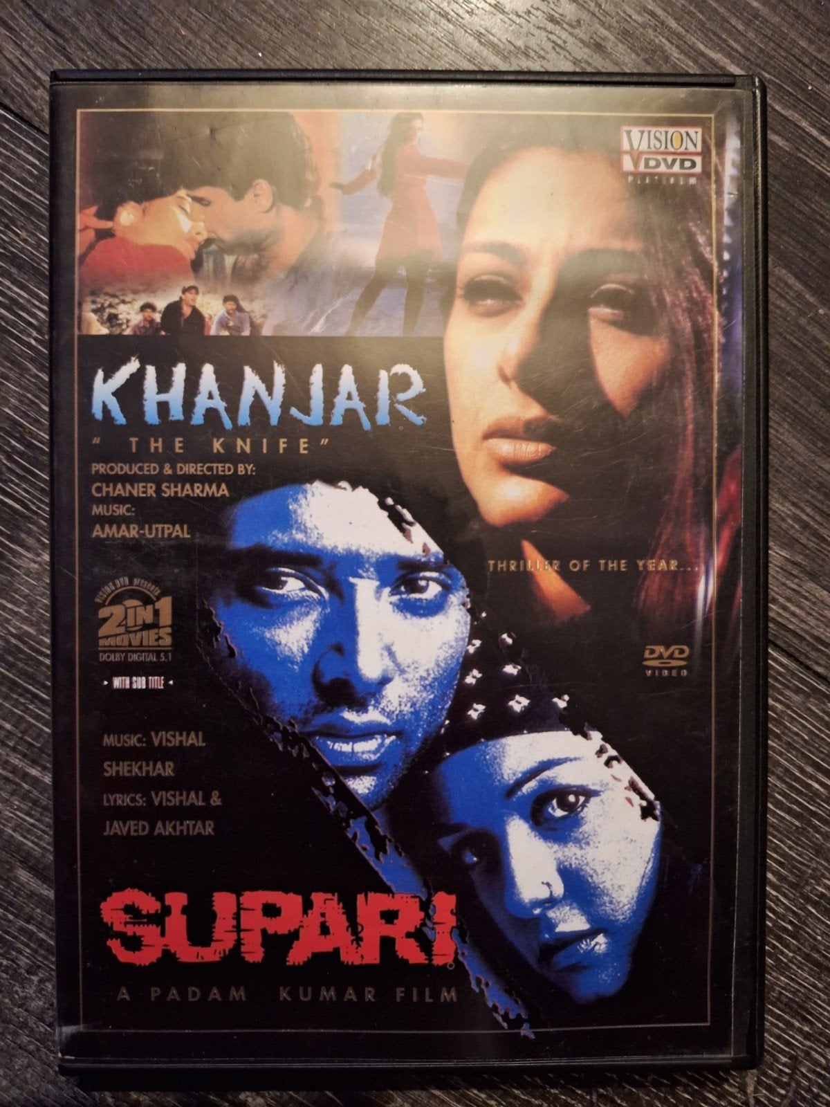 Supari / Khanjar (The Knife) - Bollywood DVD 2-in-1, Gebruikt, Engels, Ophalen of Verzenden, Vanaf 12 jaar