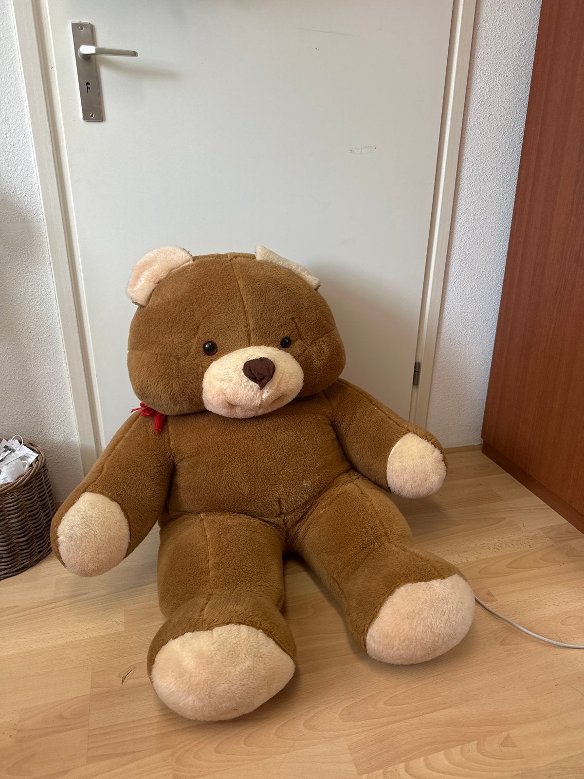 Grote bruine teddybeer - XXL knuffelbeer, Ophalen, Beer, Zo goed als nieuw, Bruin
