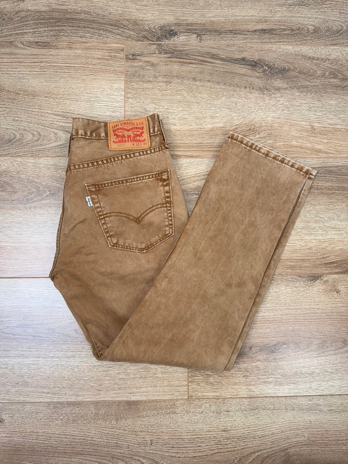 Levi’s Jeans 511 Bruin Maat W32/L30, Kleding | Heren, Spijkerbroeken en Jeans, Verzenden, Zo goed als nieuw, Overige kleuren, W32 (confectie 46) of kleiner