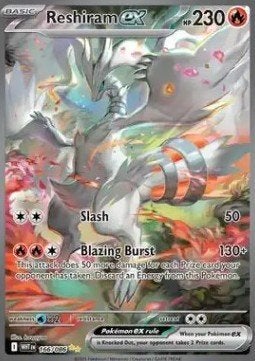 Pokemon Kaart Reshiram EX - Nette Staat, Hobby en Vrije tijd, Verzamelkaartspellen | Pokémon, Ophalen of Verzenden, Zo goed als nieuw