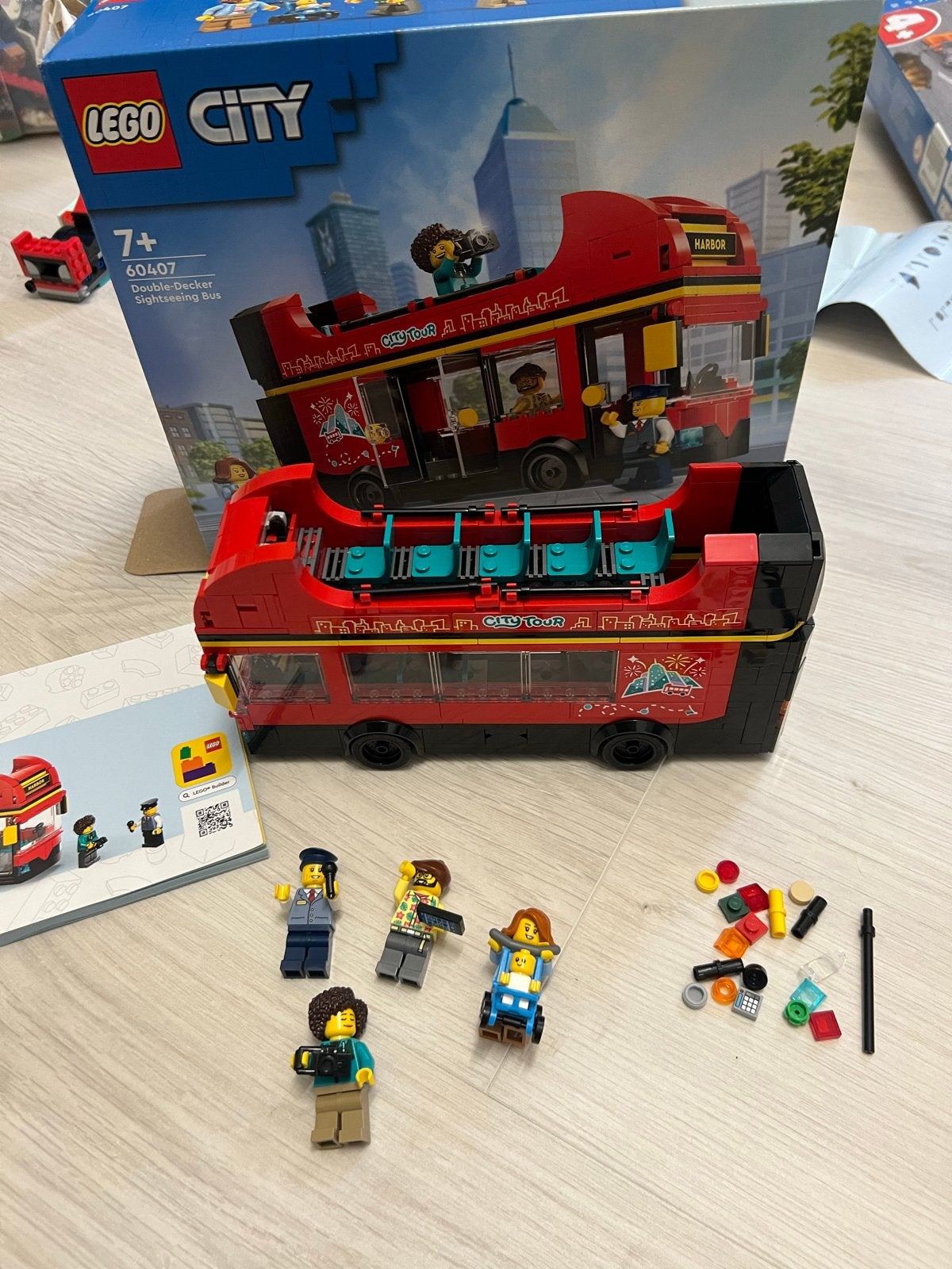 Lego City 60407 Dubbeldekker Sightseeing Bus, City, Lego, Ophalen of Verzenden, Zo goed als nieuw
