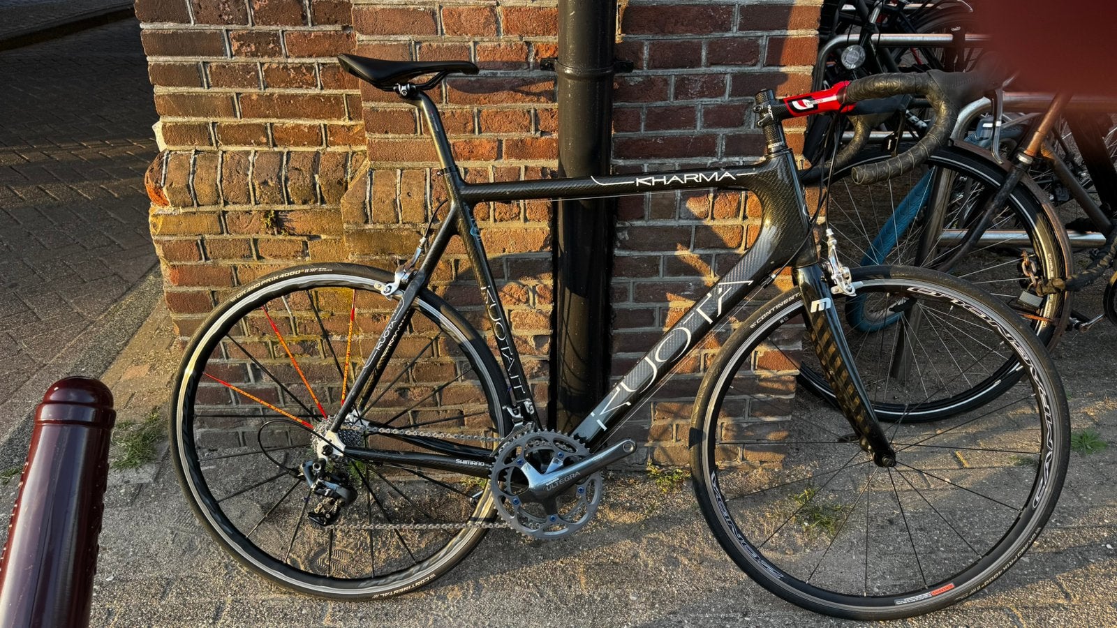 Kuota Kharma XL 61 cm Carbon Racefiets mSRAM Force / Ultegra, Fietsen en Brommers, 28 inch, Velgrem, Zo goed als nieuw, 57 tot 61 cm