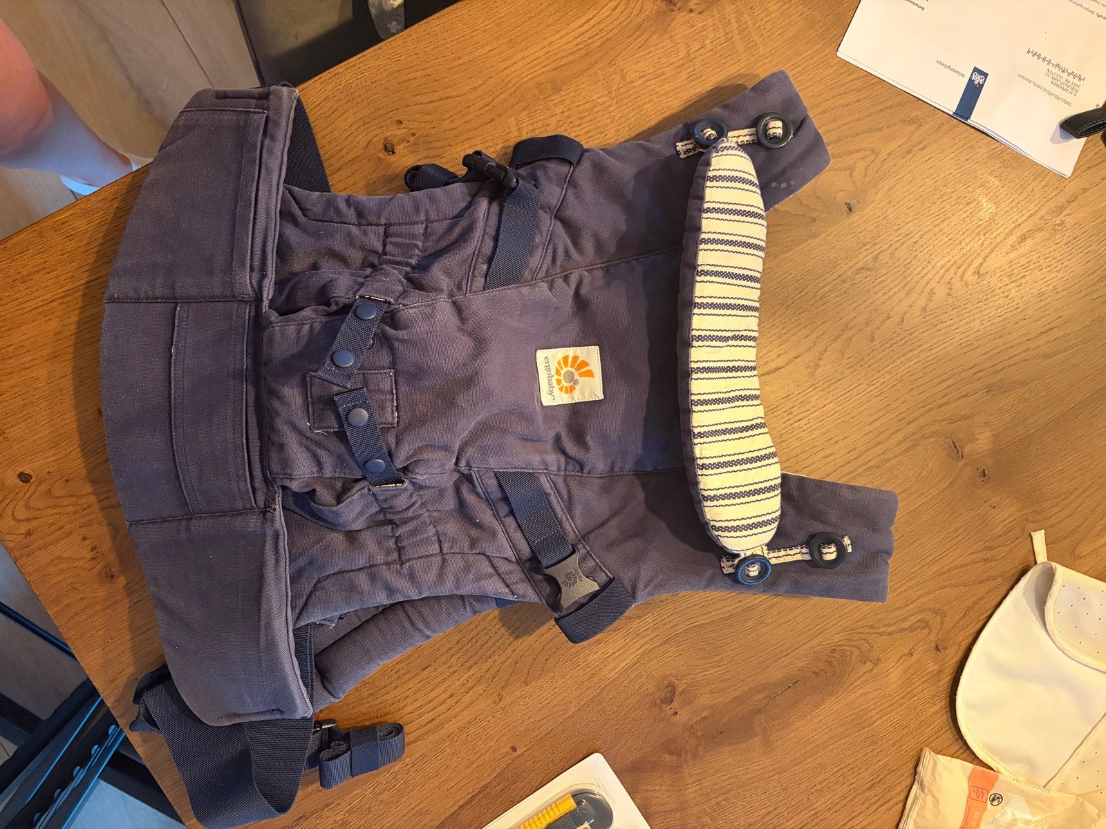 Ergobaby Adapt Draagzak - met Teething Pads, Overige merken, Ophalen of Verzenden, Zo goed als nieuw, Buik, Rug of Zij