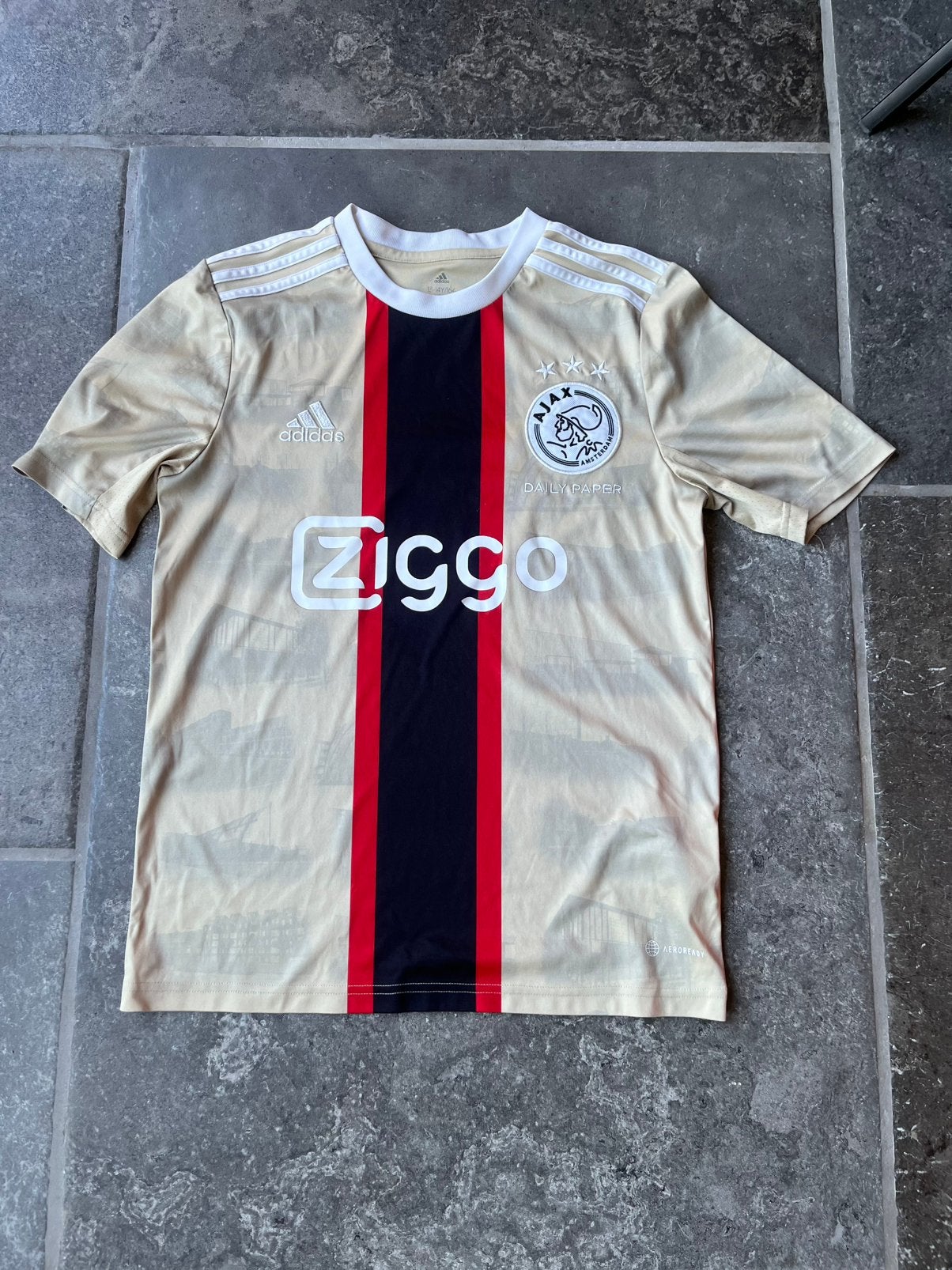 Ajax Daily Paper Shirt, Maat XS of kleiner, Ophalen, Zo goed als nieuw, Shirt