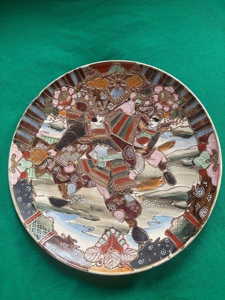 Antiek Aardewerk Japans Goudbord – 1860, Ophalen of Verzenden