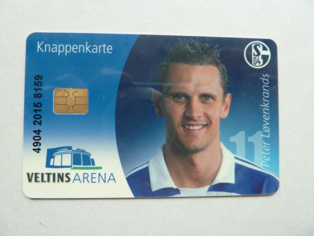 Knappenkarte   Peter.Lovenkrands Schalke 04, Verzamelen, Sportartikelen en Voetbal, Ophalen of Verzenden, Zo goed als nieuw, Buitenlandse clubs