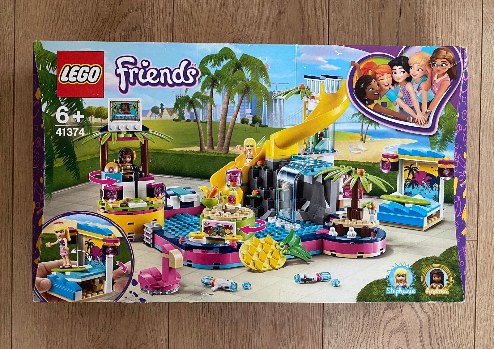 LEGO Friends Andrea's Pool Party 41374 NIEUW!, Kinderen en Baby's, Speelgoed | Duplo en Lego, Ophalen of Verzenden, Zo goed als nieuw