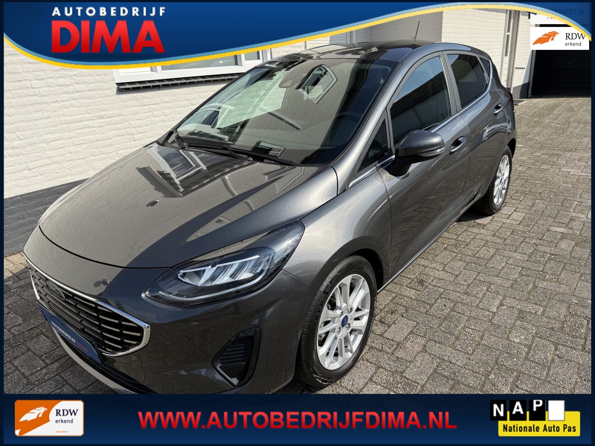 Ford Fiesta 1.0 EcoBoost Hybrid Titanium X Automaat/ Navi/ C, Auto's, 125 pk, Gebruikt, 999 cc, Hatchback