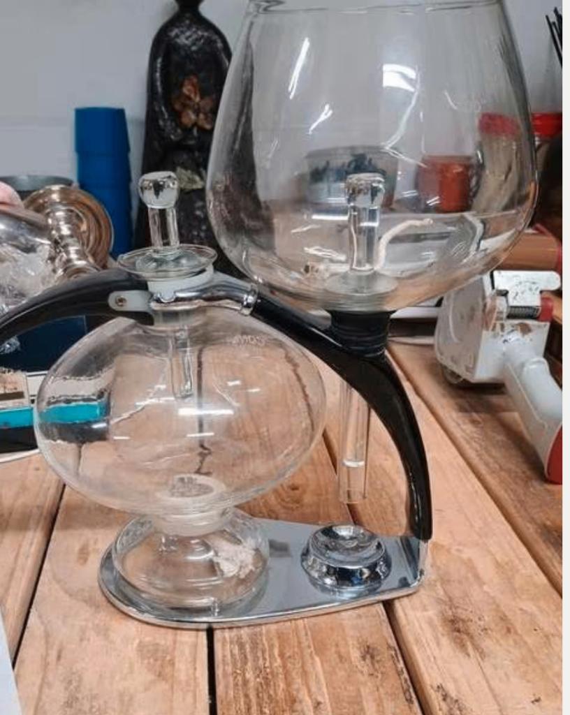Cona size D koffiezetapparaat perculator van glas British, Ophalen, Gebruikt, ., 10 kopjes of meer