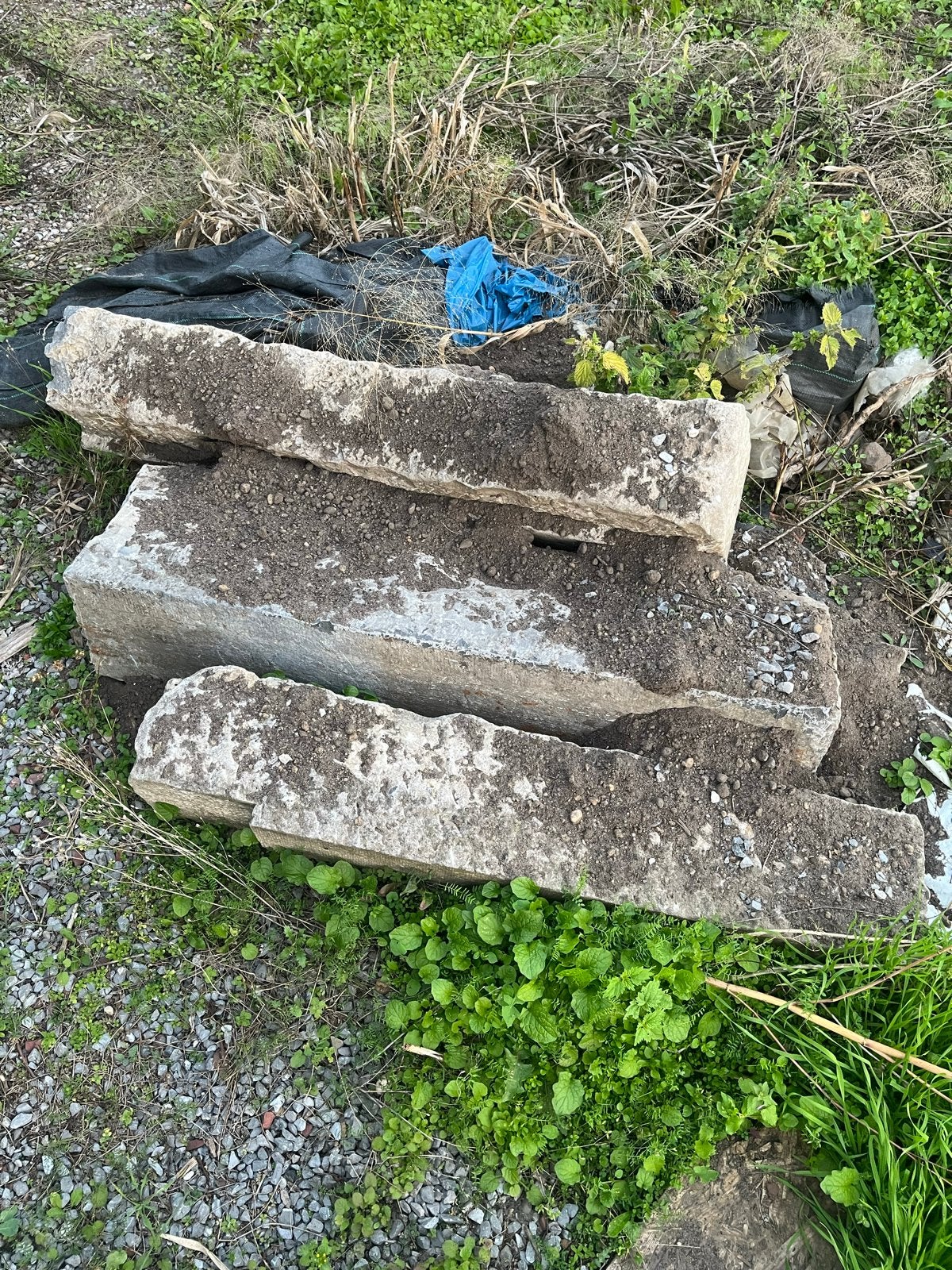 Gebruikte Blauwsteen Banden - Diverse Maten, Tuin en Terras, Ophalen, Gebruikt, 100 tot 200 cm, Natuursteen