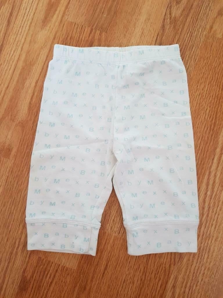 Schattig wit babybroekje Mexx – maat 50/56 (0-2m) *zgan*, Mexx, Broekje, Jongetje of Meisje, Ophalen of Verzenden