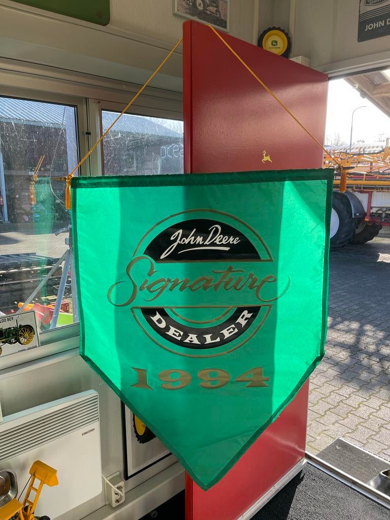 John Deere vlag 1,15x0,90 meter, Ophalen of Verzenden, Zo goed als nieuw