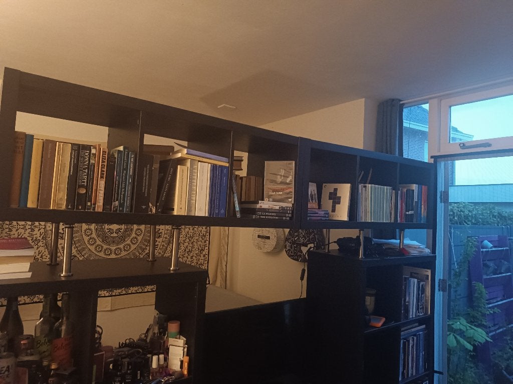 [moet snel weg] ikea kallax kast 6x1 zwart, Ophalen, Zo goed als nieuw, 200 cm of meer, Minder dan 100 cm