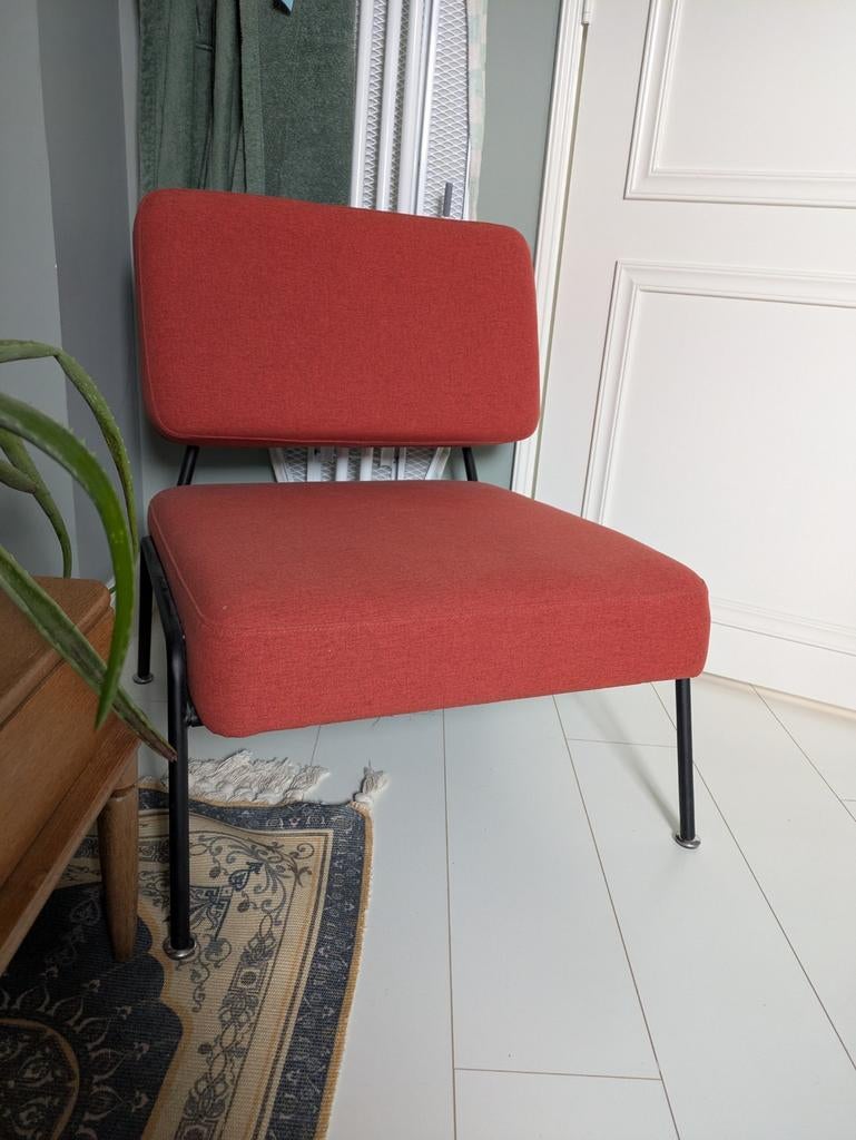 Zo goed als nieuwe roestkleurige lounge stoel, Ophalen, Overige kleuren, Lounge, Zo goed als nieuw