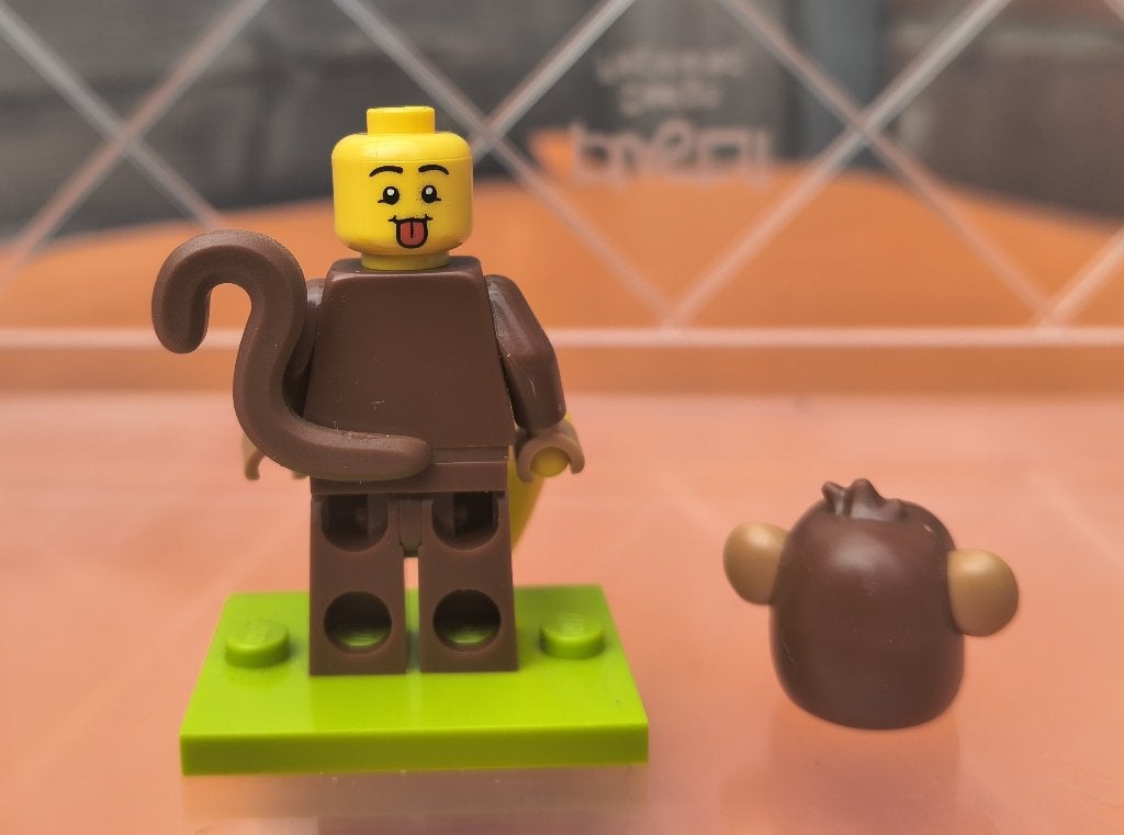 Lego COL464 apenpak-fan - Serie 28, Kinderen en Baby's, Speelgoed | Duplo en Lego, Lego, Compleet, Ophalen of Verzenden, Zo goed als nieuw