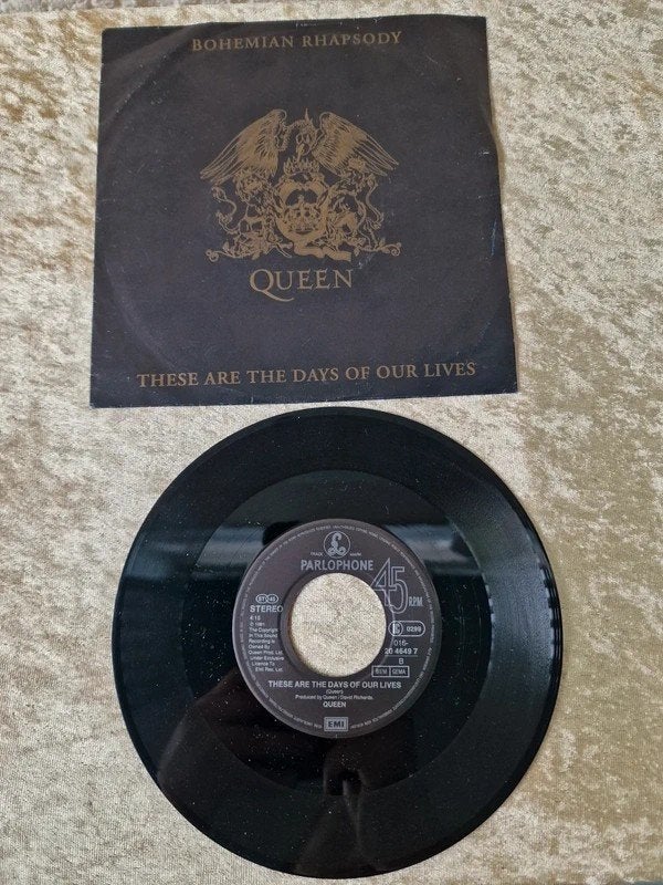 Queen Bohemian Rhapsody 7” Vinyl 1991 UK, Ophalen of Verzenden, Zo goed als nieuw, Pop
