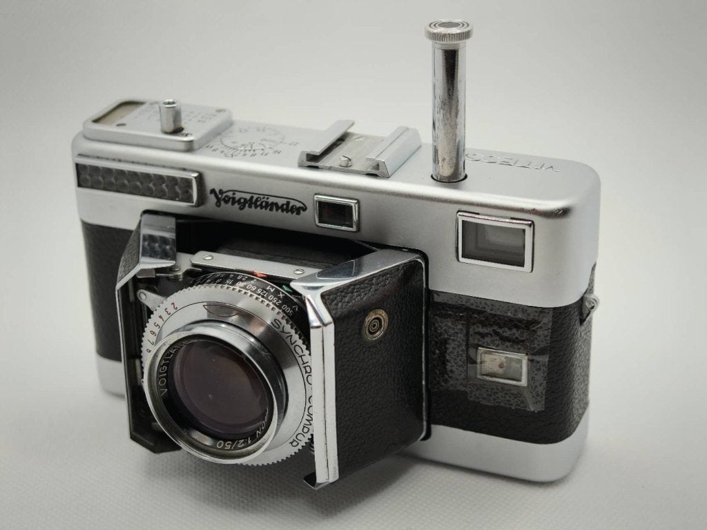 Voigtlander Vitessa L filmcamera met Ultron lens, Ophalen of Verzenden, 1960 tot 1980, Filmcamera