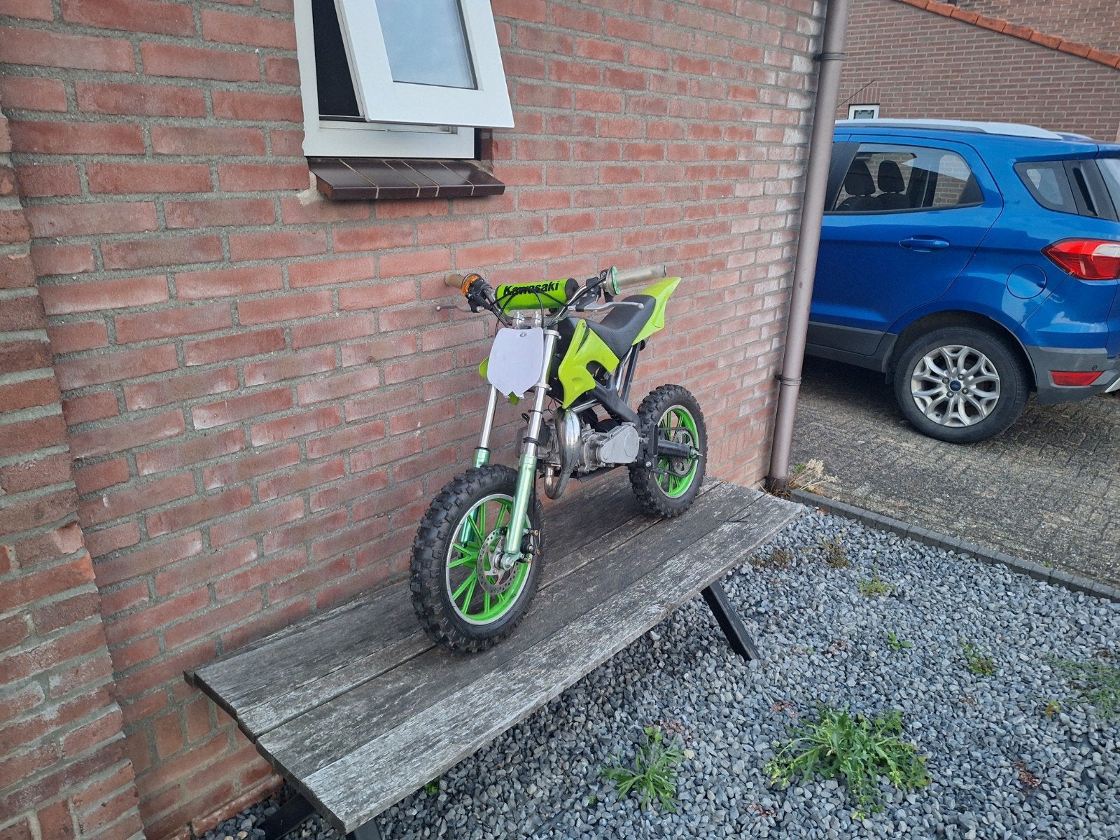 49cc/50cc Pitbike te koop of ruil tegen quad, Fietsen en Brommers, Minibikes, Midibikes en Pitbikes, Ophalen, Gebruikt, Onbekend