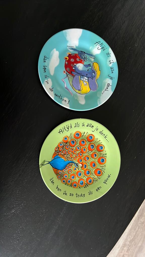 Douwe Egberts bordjes, Ophalen of Verzenden, Nieuw, Rond, Porselein of Keramiek