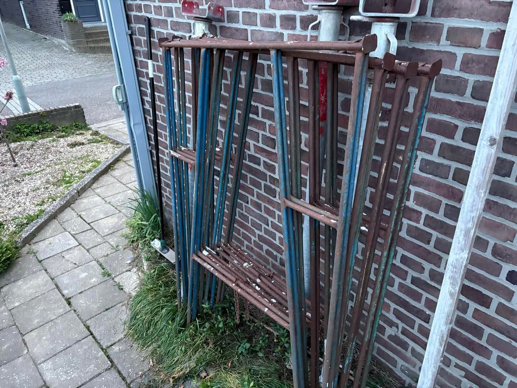 8x Klapschragen / Metselbokken - Gebruikt, Doe-het-zelf en Verbouw, Steigers, Ophalen, Gebruikt, Overige typen, Minder dan 2 meter