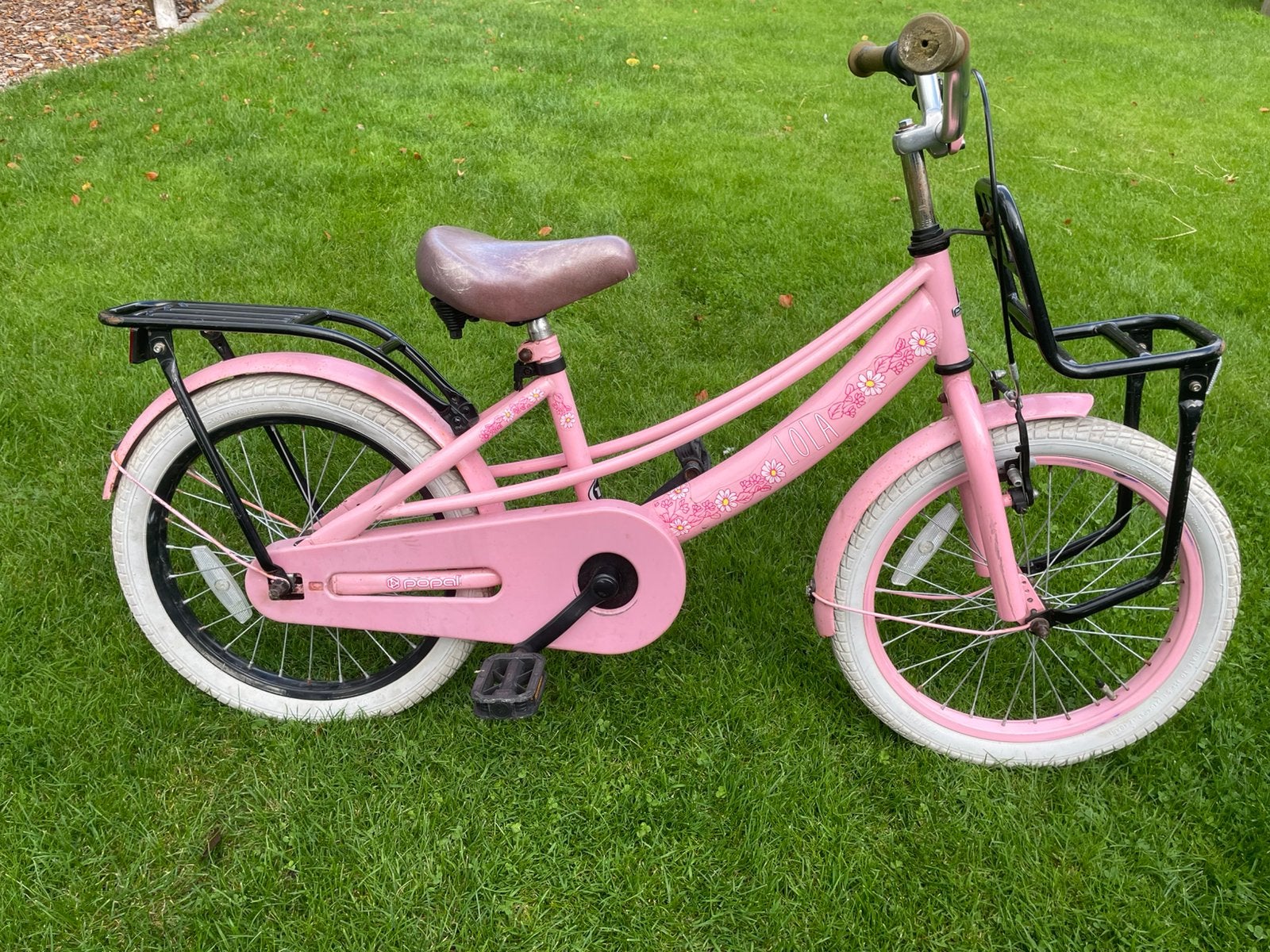 Popal Meisjesfiets 18 inch, Fietsen en Brommers, Ophalen of Verzenden, Gebruikt, Terugtraprem, 18 inch