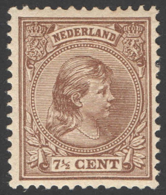 Nederland NVPH nr 36 ongebruikt Prinses Wilhelmina 1891, Ophalen of Verzenden, T/m 1940, Postfris