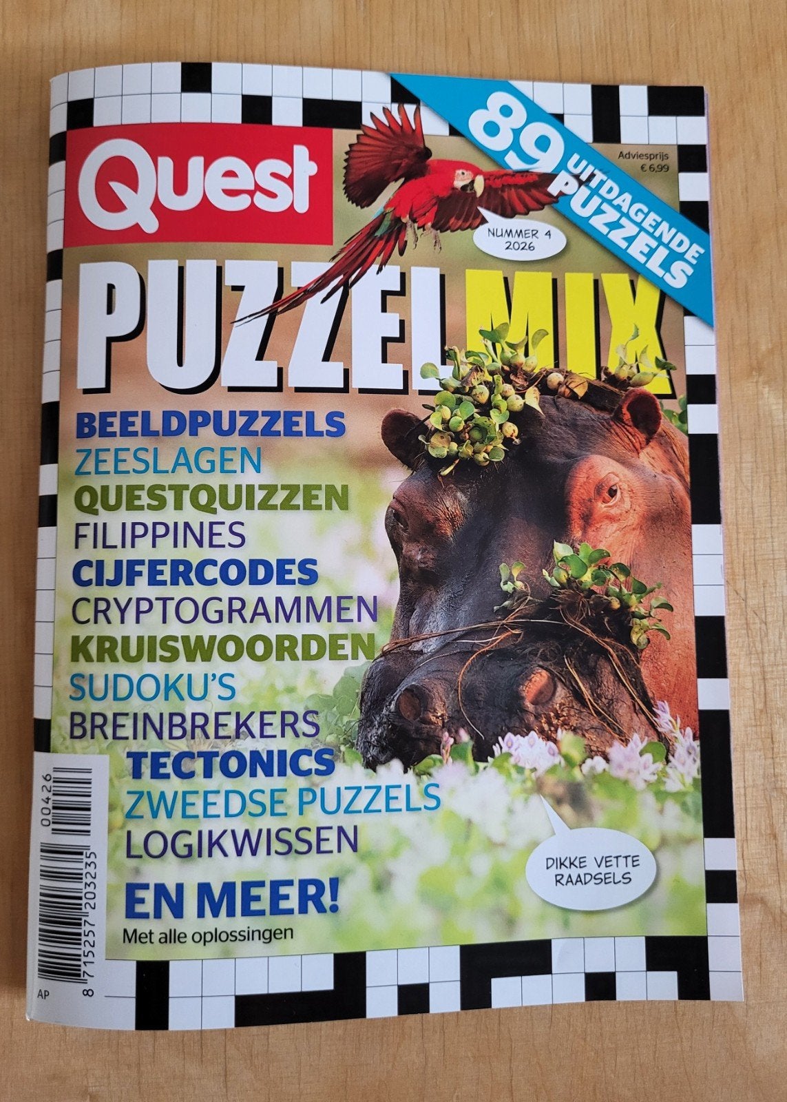 1 puzzelboekje Quest puzzelmix, Hobby en Vrije tijd, Denksport en Puzzels, Ophalen of Verzenden, Nieuw, Puzzelboek