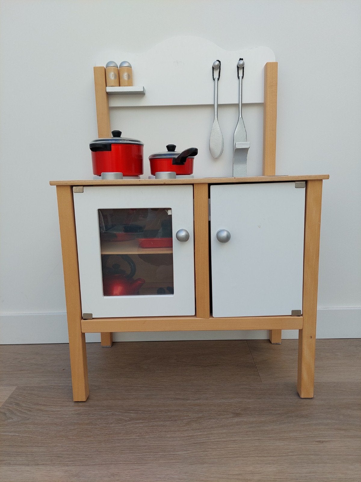 Houten kinderkeukentje met accessoires, Ophalen, Gebruikt, Ontdekken