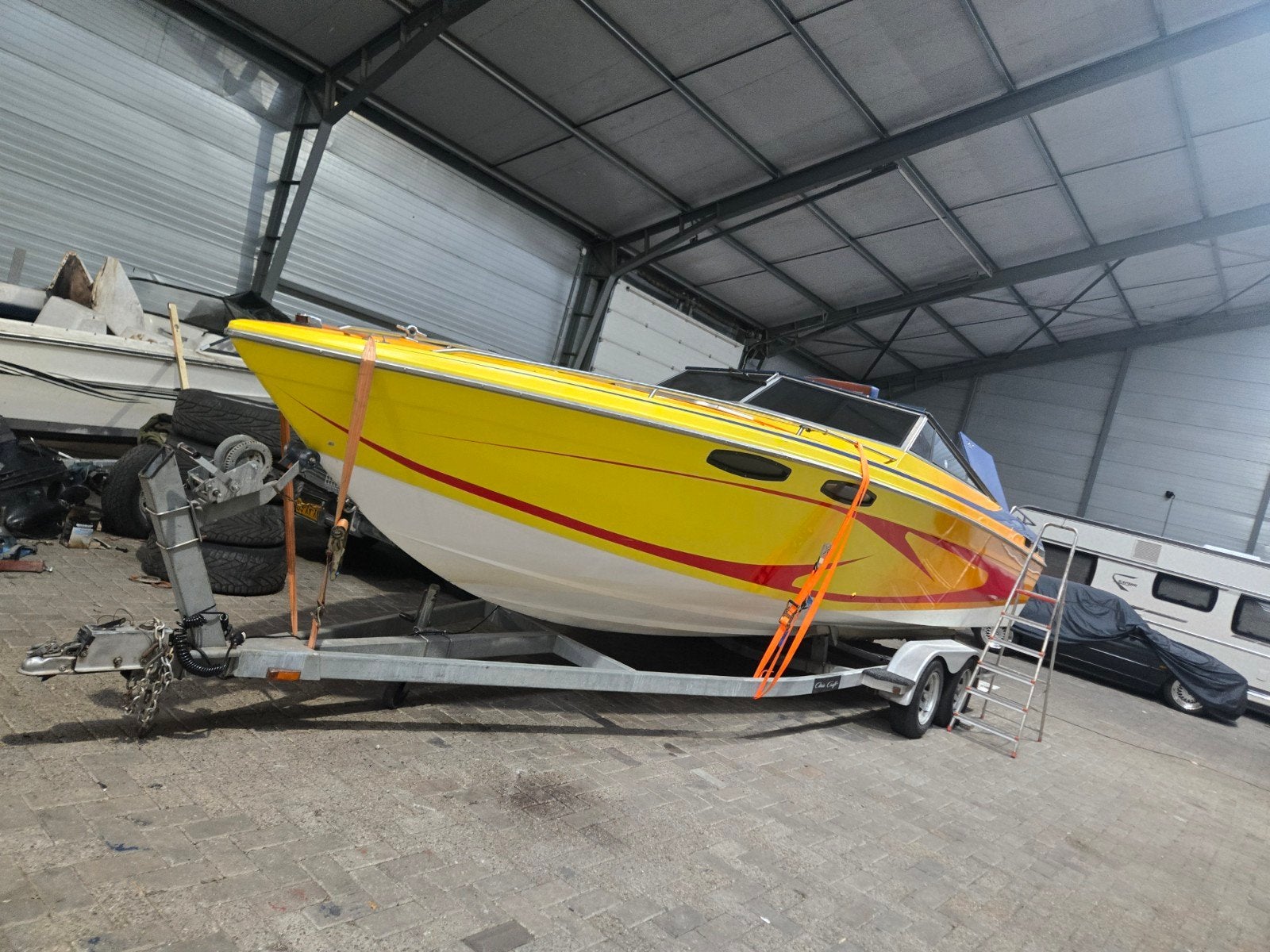 Stallingstrailer boottrailer zwaar, Ophalen, Gebruikt, 1500 tot 3000 kg, Sloepentrailer