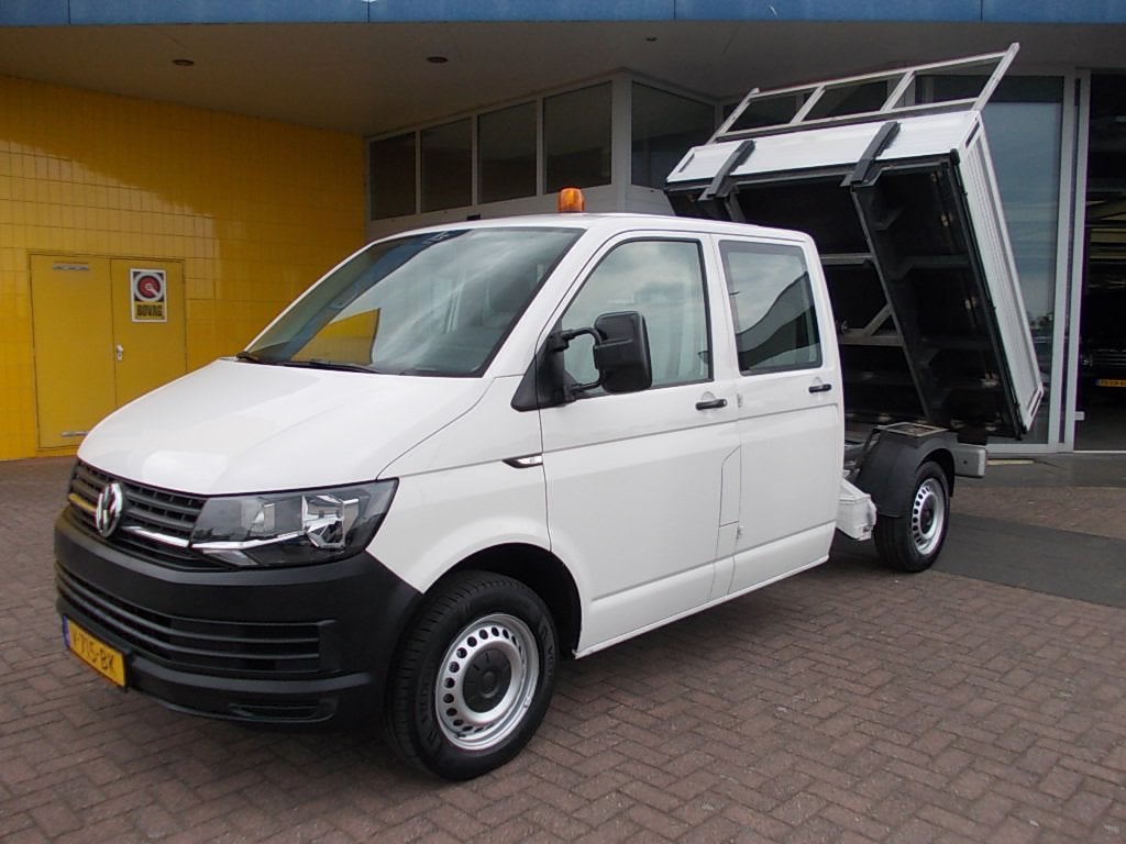 Volkswagen Transporter 2.0 TDI L2H1 DC PICK-UP, KIPPER, OPEN, Auto's, Elektrische ramen, 15 km/l, Gebruikt, Euro 6