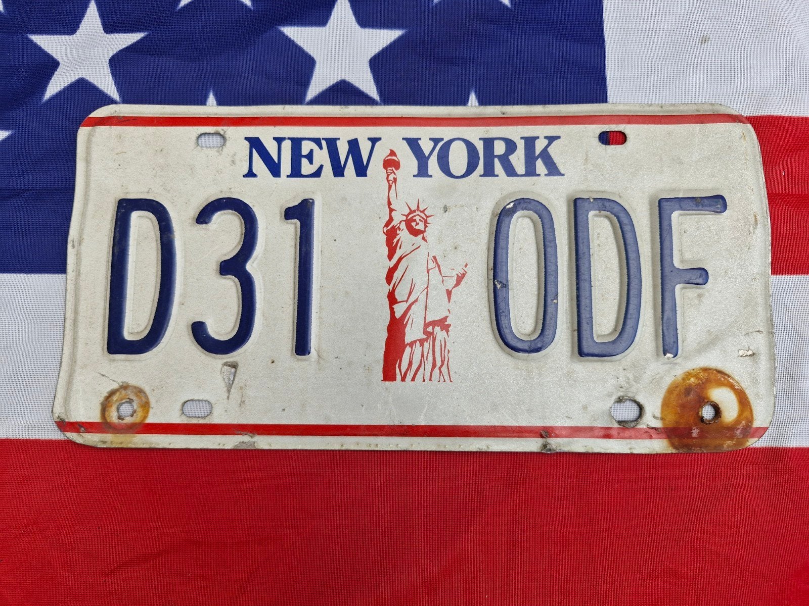 Kentekenplaat New York USA Nummerplaat nummerbord License VS, Ophalen of Verzenden, Gebruikt, Auto's