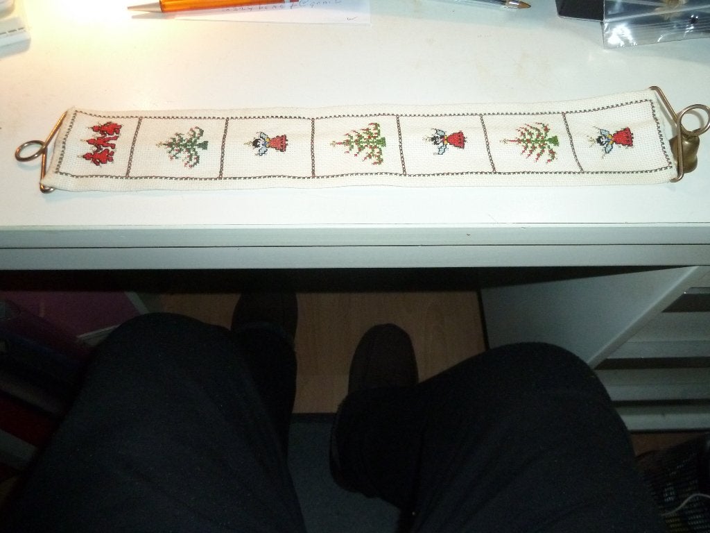 Brocante Schellekoord kerst 37 cm, Ophalen of Verzenden