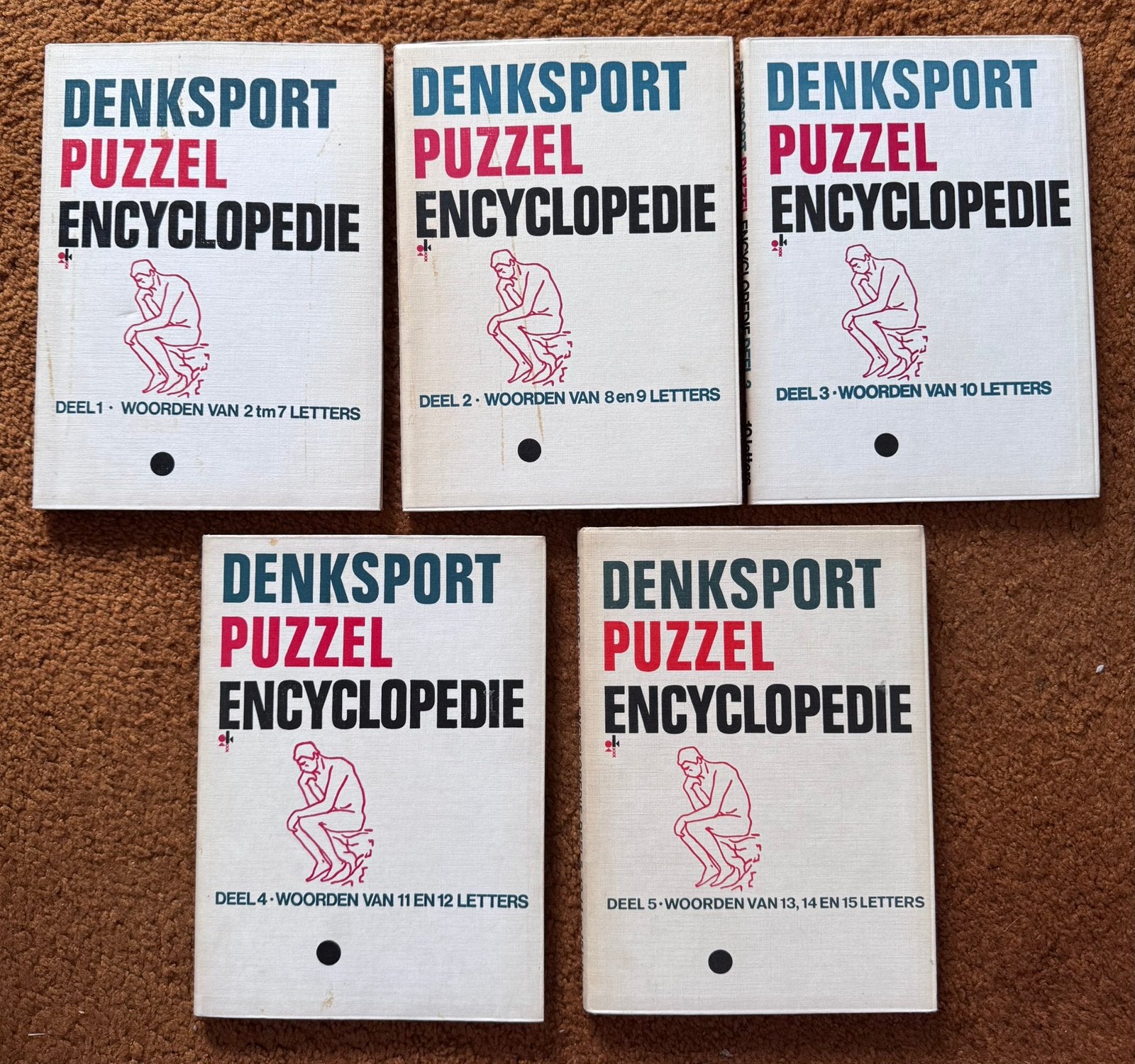 Denksport Puzzel Encyclopedie (Complete 5-delig vintage set), Ophalen of Verzenden