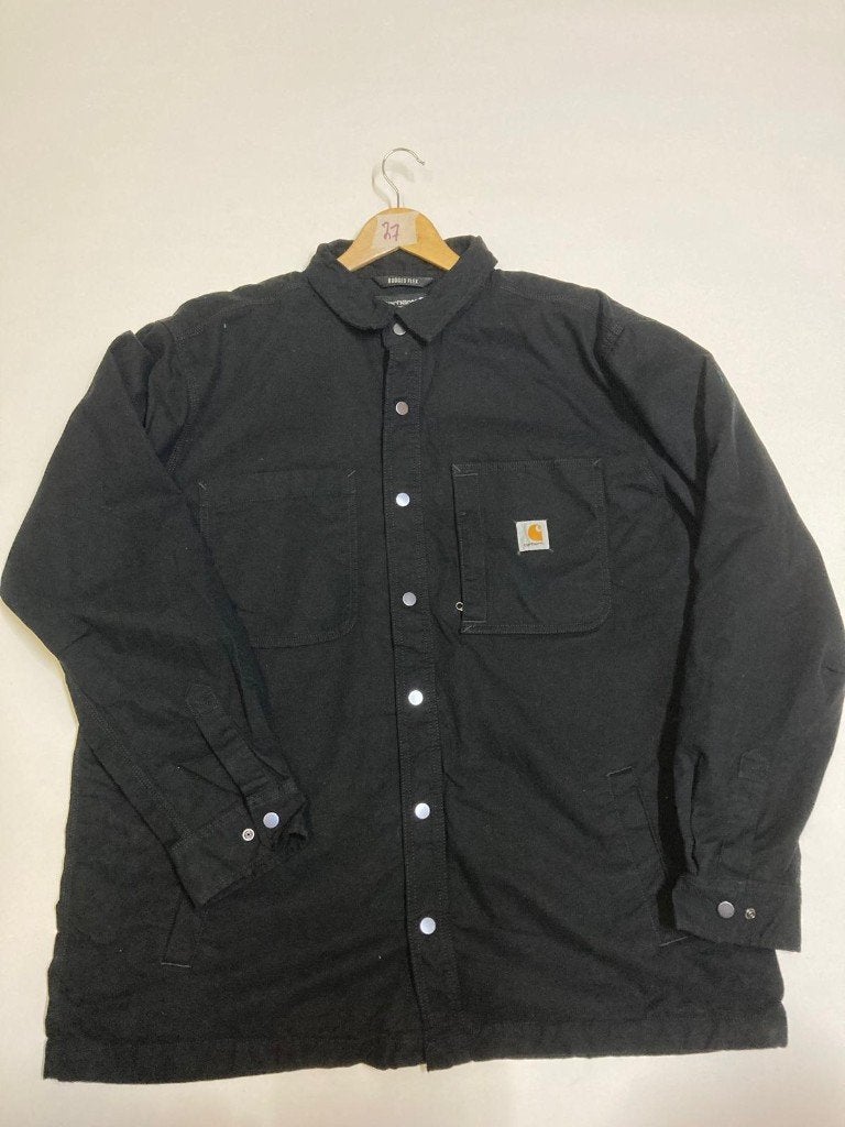 Carhartt Shacket  - XL - Loose Fit - Black - Flannel Inside, Zwart, Carhartt, Ophalen of Verzenden, Maat 56/58 (XL)