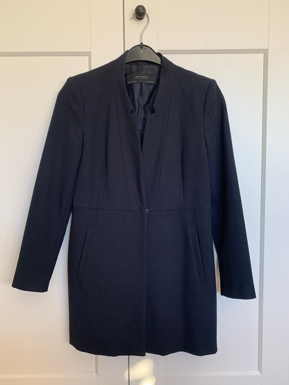 Zara Basic Navy Blazer - Medium - Zware Kwaliteit, Maat 38/40 (M), Blauw, Ophalen of Verzenden, Zo goed als nieuw