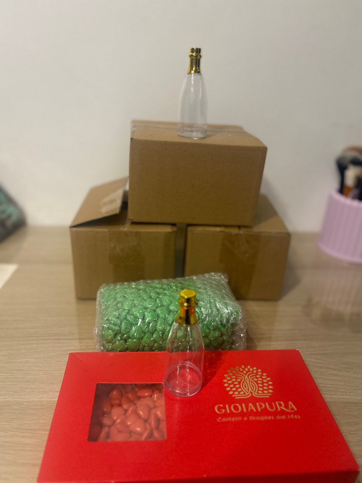 Bedankjes mini champagne flesjes 60, Ophalen of Verzenden, Nieuw, Overige